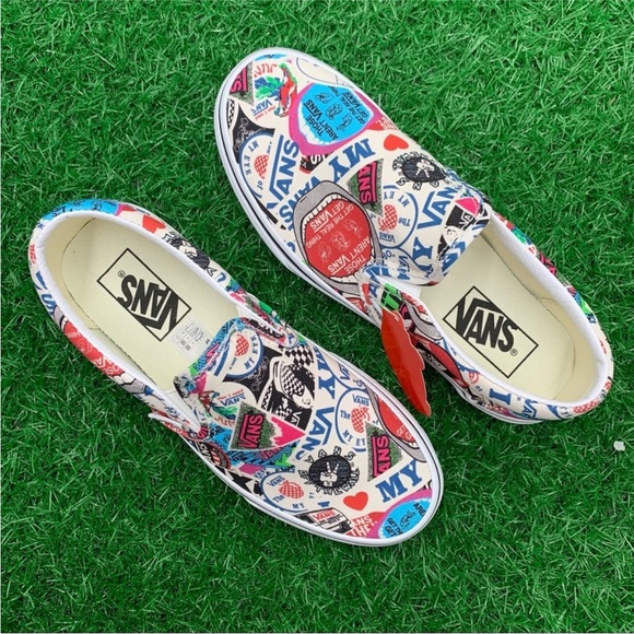 Vans Classic Slip On Mash Up Stickers - Picture 7 of 7